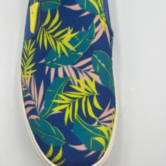 NEW Olukai Blue Aloha Floral Mens Sneakers Size 10 Lae’ahi Pa’L Slip On shoes - Picture 4 of 11
